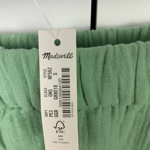 NWT Madewell SMALL Lightestspun Cover-Up Shorts Gatehouse Green - Picture 6 of 10